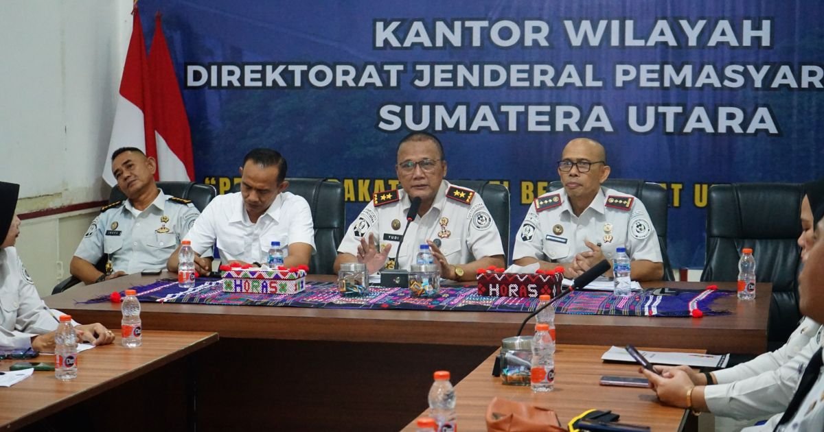 Kakanwil Dirjenpas Sumut Yudi Suseno saat menyampaikan bantahan keras terhadap narasi yang berkembang di ruang publik, Kamis, 22 Januari 2026