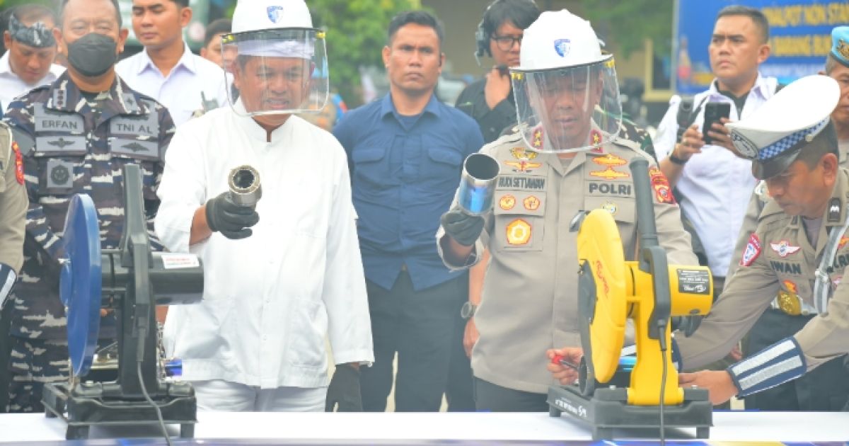 Operasi Zebra Lodaya 2025, Polda Jabar Berhasil Menyita 4.500 Knalpot Bising