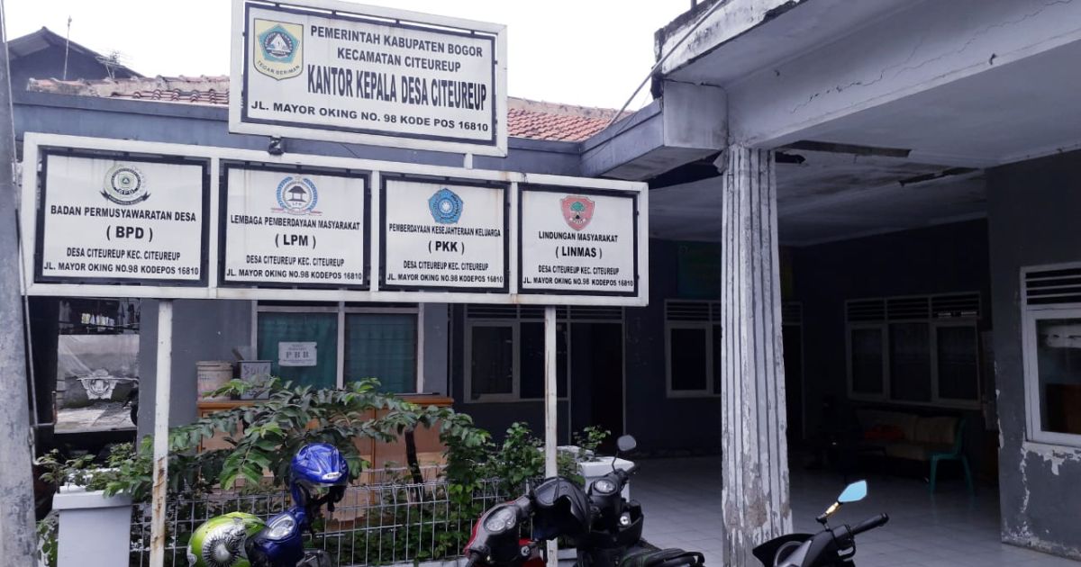 Kantor Desa Citeureup, Kecamatan Citeureup, Kabupaten Bogor (Sumber Foto: Transjurnal.com)