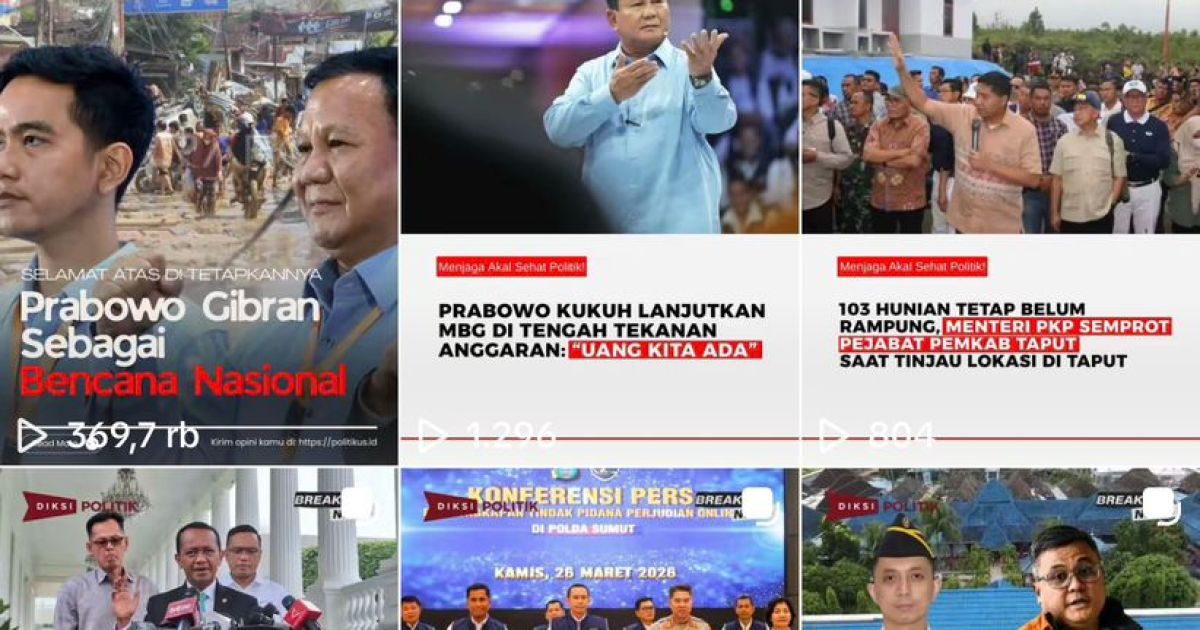 Tangkapan layar akun tiktok Diksipolitik.id (Dok. Foto: IWO)