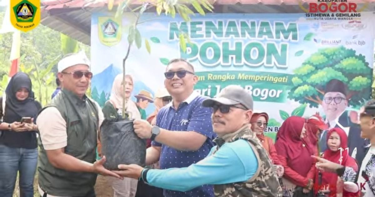 Peringati Hardiknas 2026, Disdik Kabupaten Bogor Tanam 1000 Pohon di Kecamatan Tanjungsari
